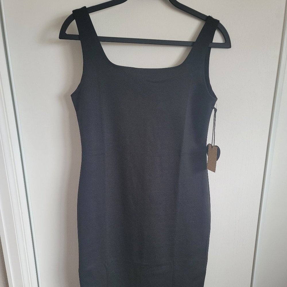 Popular Basics Black Midi Dress